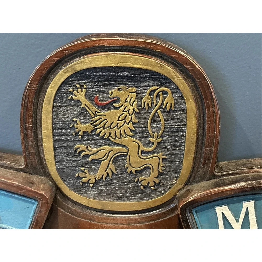 Vintage Lowenbrau Lion Dual Clock USA Munich